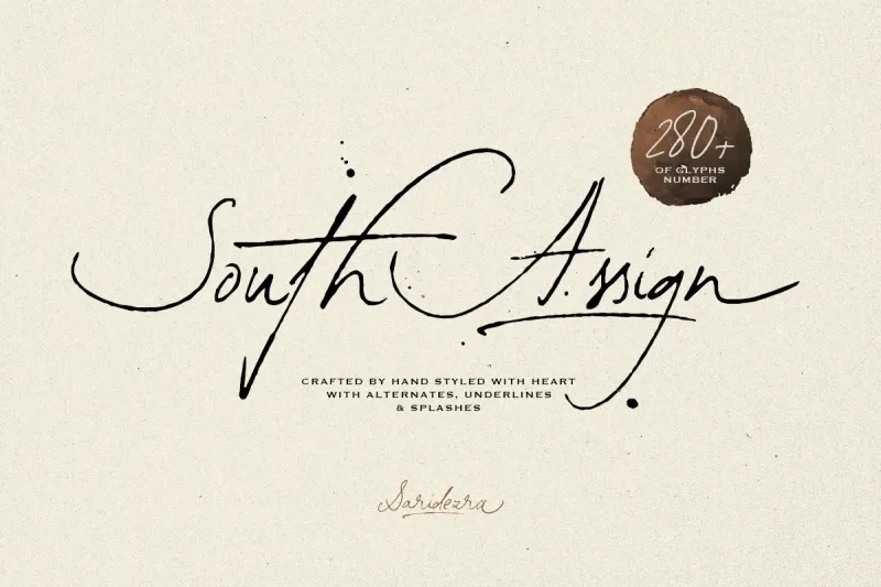 South Assign — Vintage Inspired Font