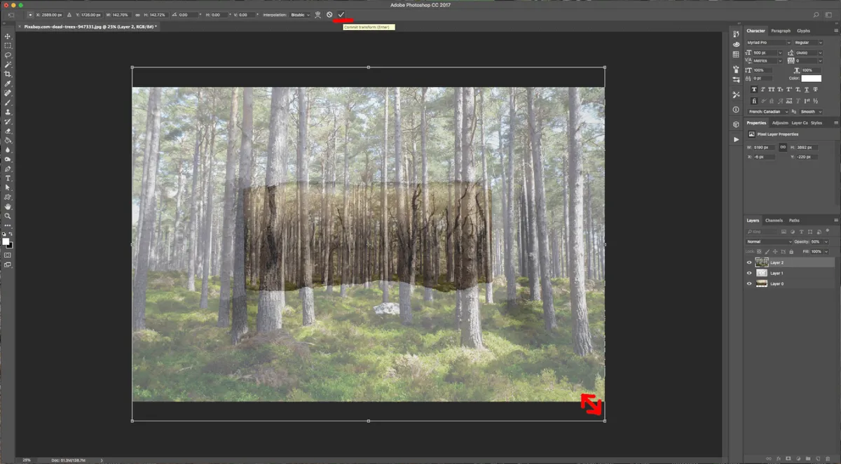 How To Create a Torn Image Overlap in Photoshop