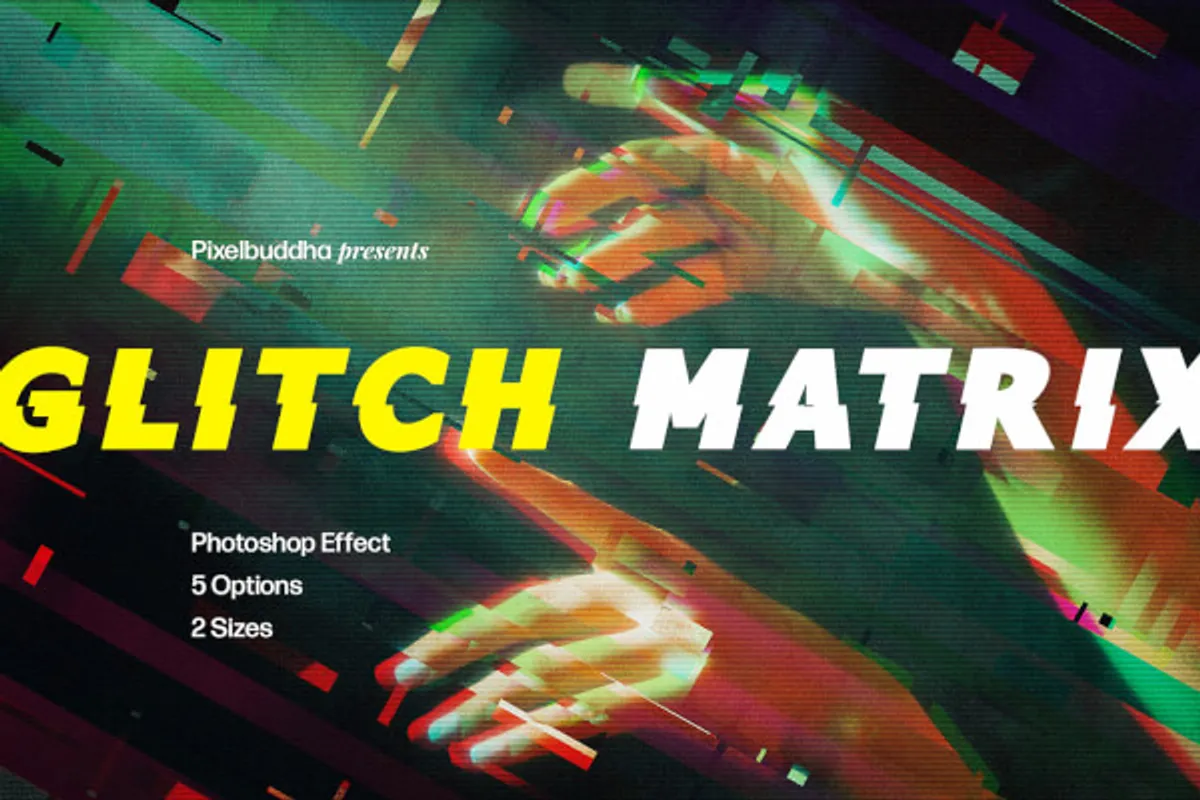 Glitch Matrix Photoshop Effect