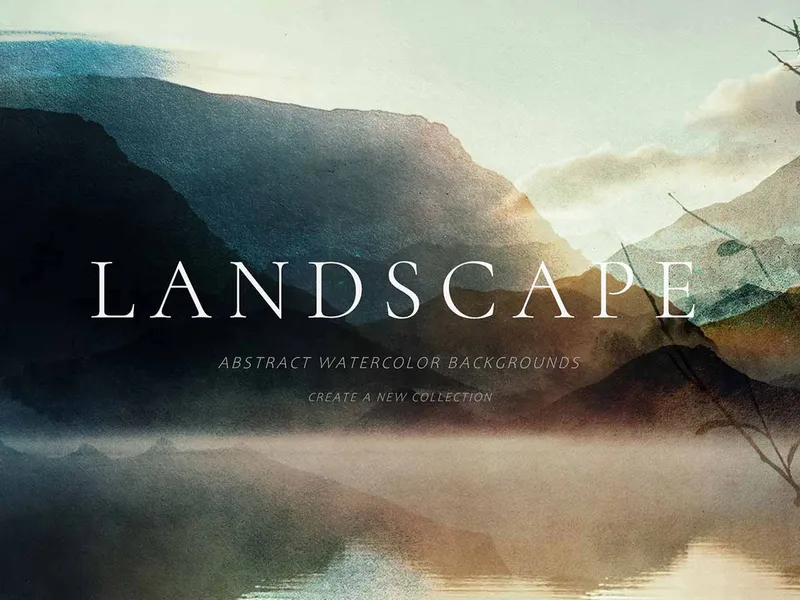 Watercolor Landscape Backgrounds