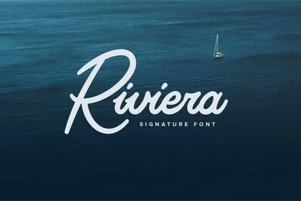 Riviera Signature Font