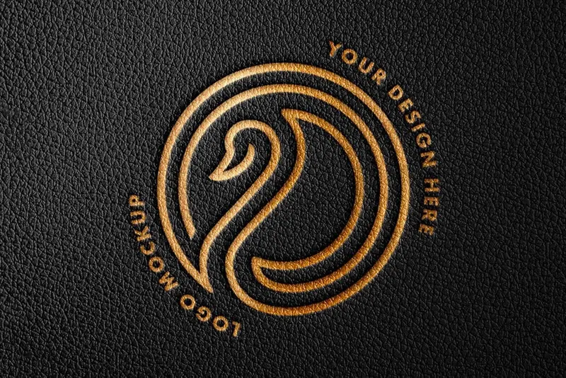 Debossed Foil Logo Mockup