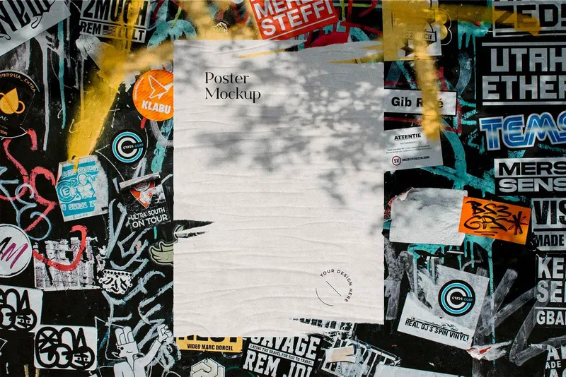 Torn Poster Mockup Scenes