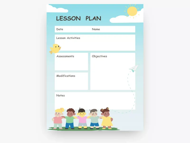 Kindergarten Art Lesson Plan