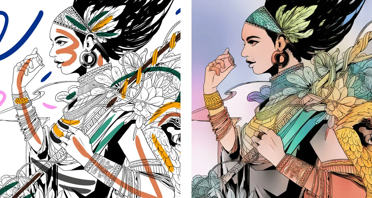 Innovative colorization in Clip Studio Paint