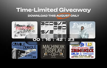 Pixelbuddha July Tim-Limited Giveaway — six massive design products, available for subscribers this month.