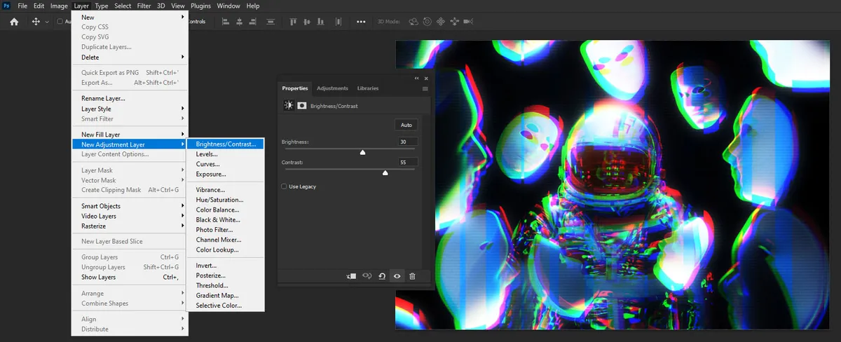 Glitch Effect in Photoshop