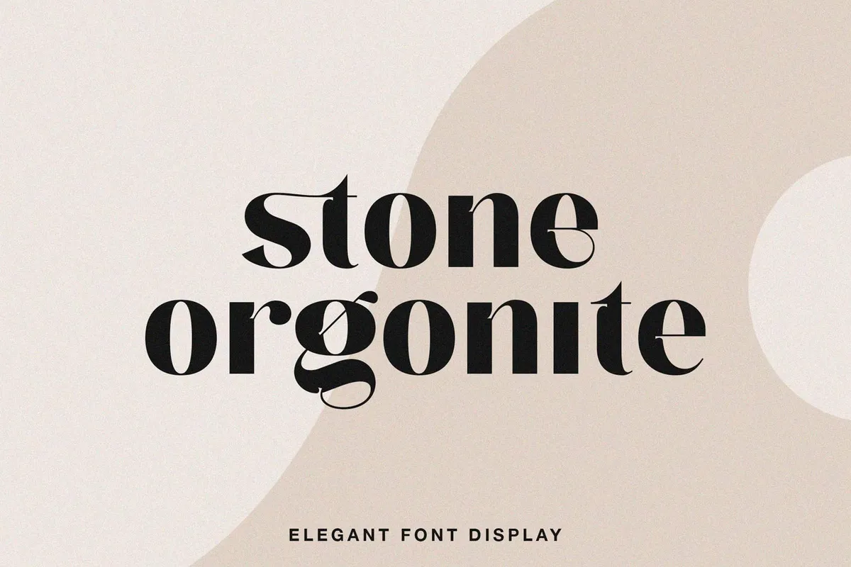 Stone Orgonite Display Font