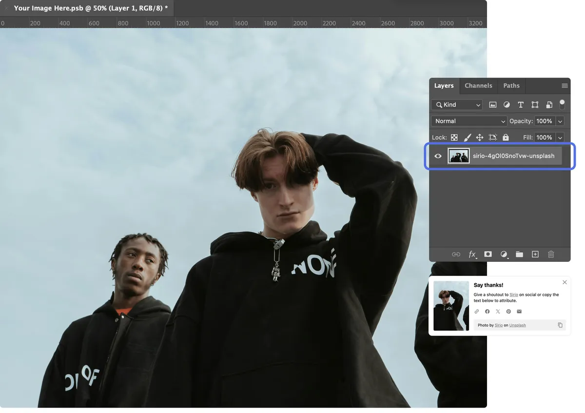 Changing the Placeholder of the Smart Object with Your Image