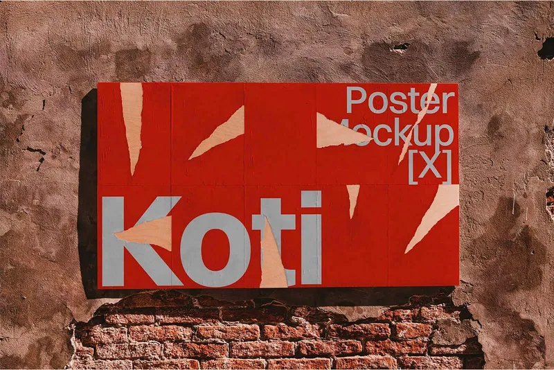 Torn Posters Mockup