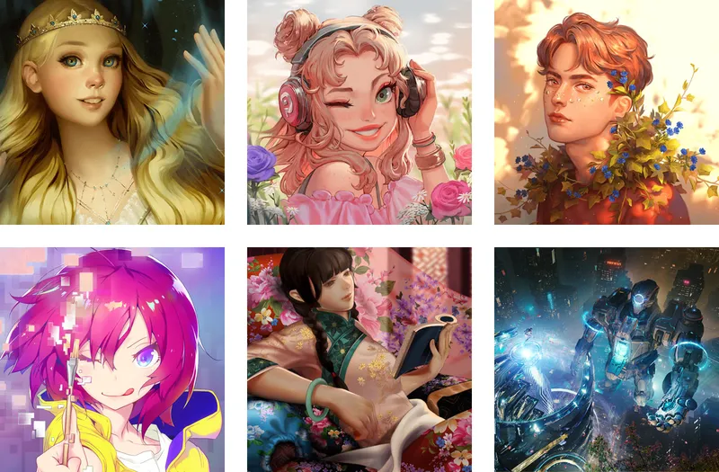 Artworks created in Clip Studio Paint