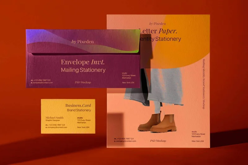 Mailing Brand PSD Envelope Mockup Set