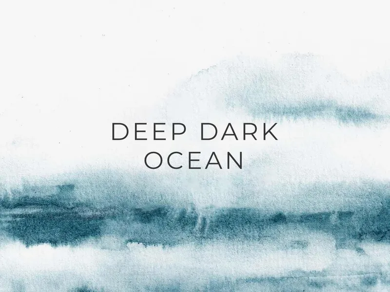 Free Deep Dark Ocean Abstract Watercolor