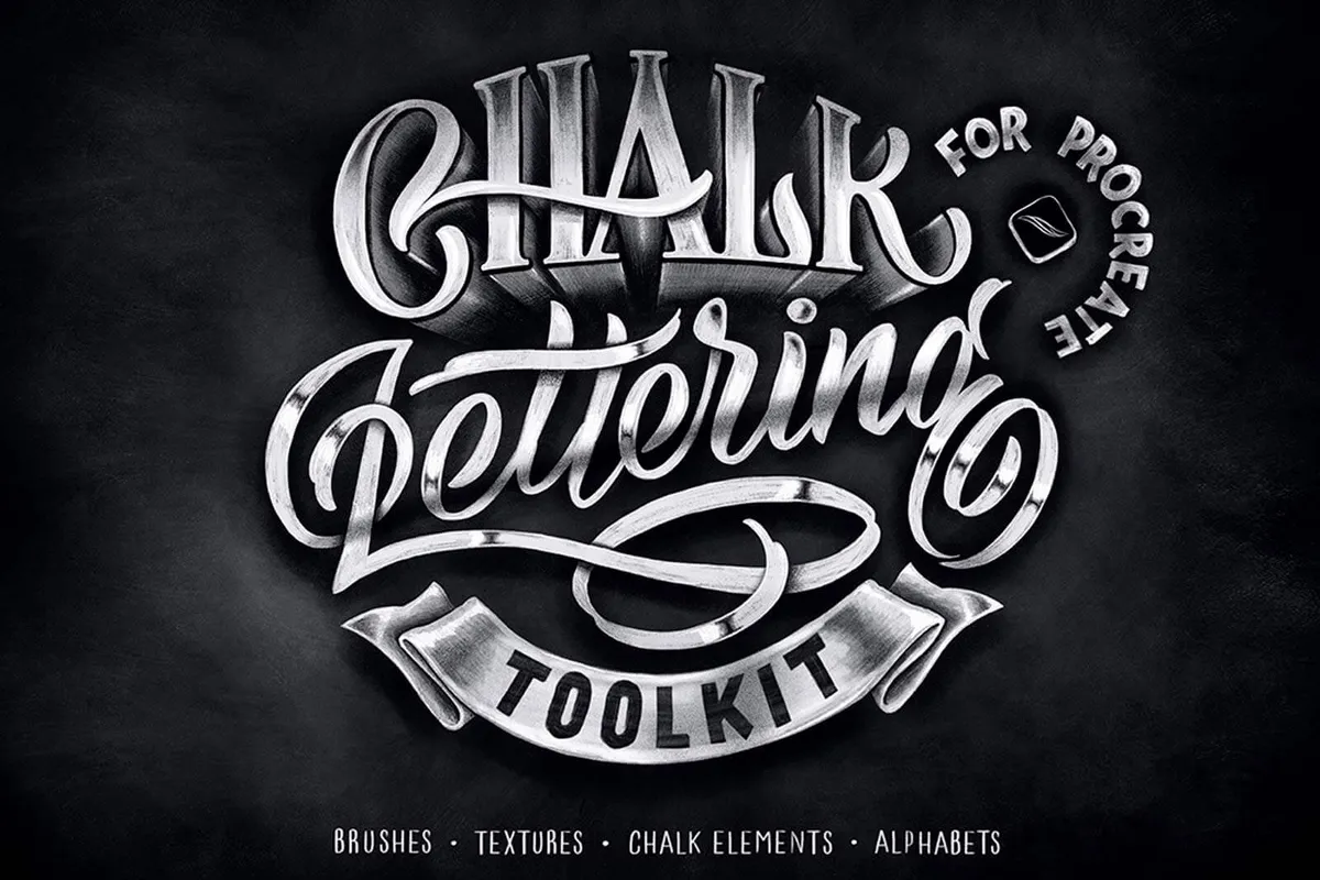 Chalk Lettering Procreate Brushes