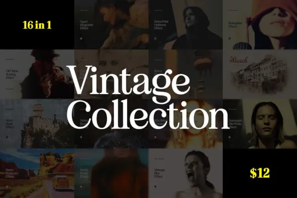 16 in 1 Vintage Photo Effects Collection