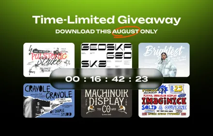 Pixelbuddha July Tim-Limited Giveaway — six massive design products, available for subscribers this month.