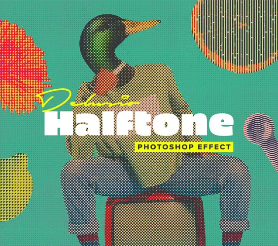 Delusio Halftone Photoshop Effect