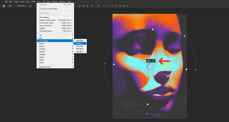 How to Create a Poster Design with Neon Negative Photo Effect