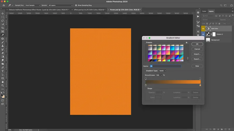 Using Halftone Photoshop Effect for Poster Design