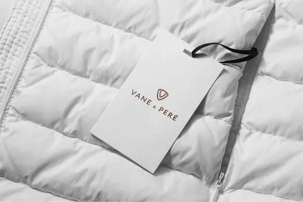 Puffer Coat Label Tag Mockup
