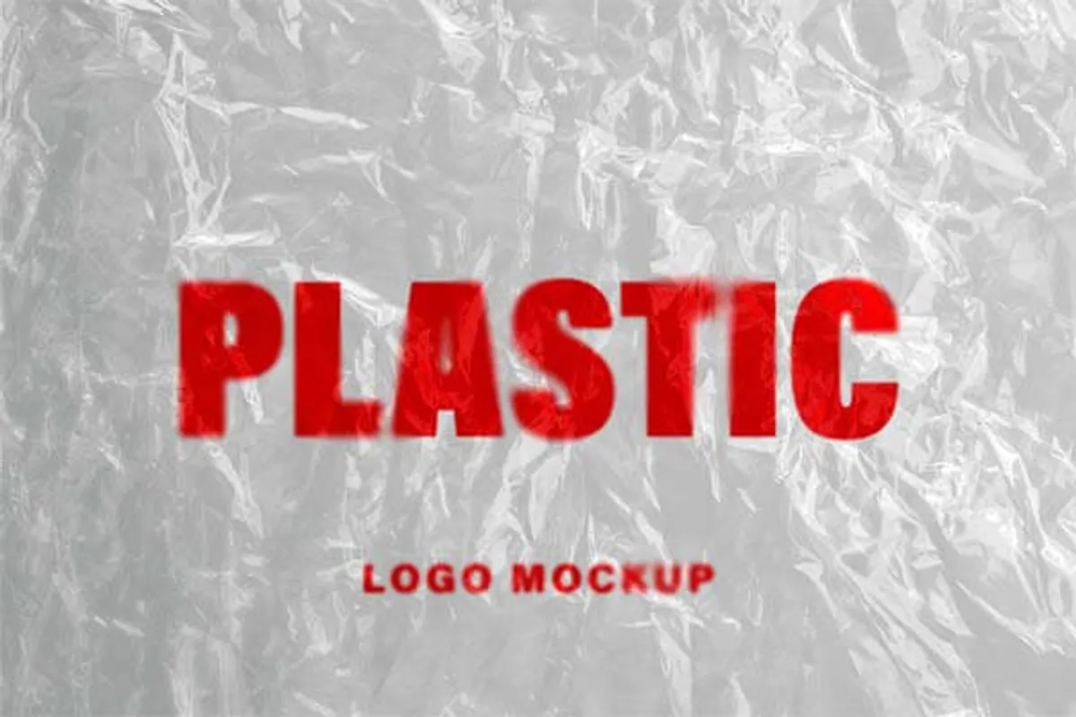 Plastic Wrap Logo Mockup