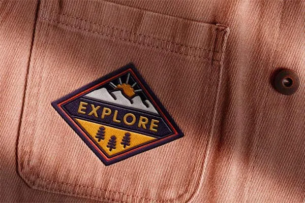 Embroidered Badge Mockup
