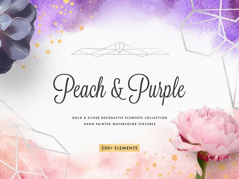 Peach & Purple Decor Collection