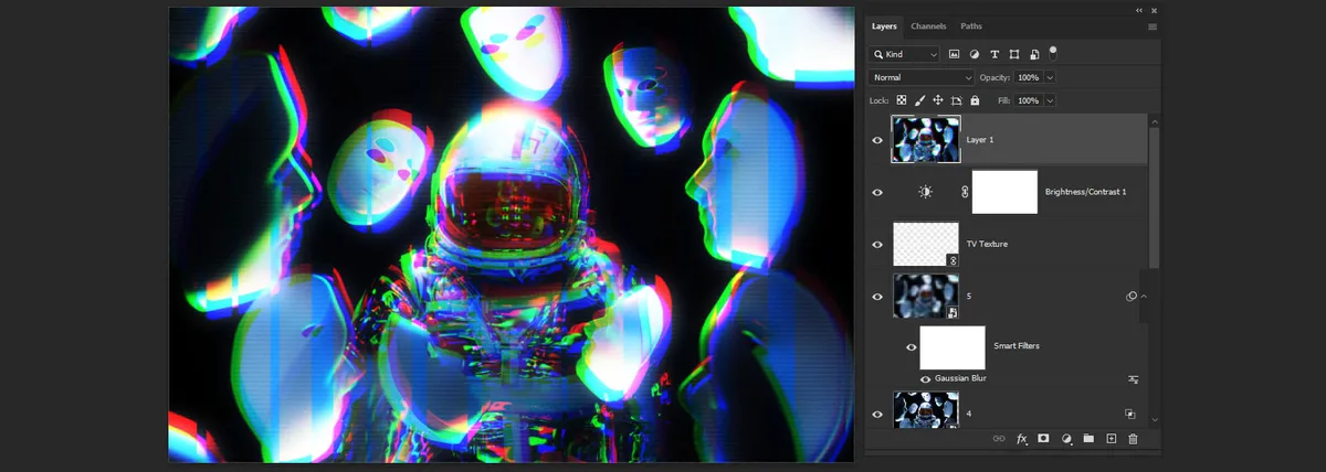 Glitch Effect in Photoshop