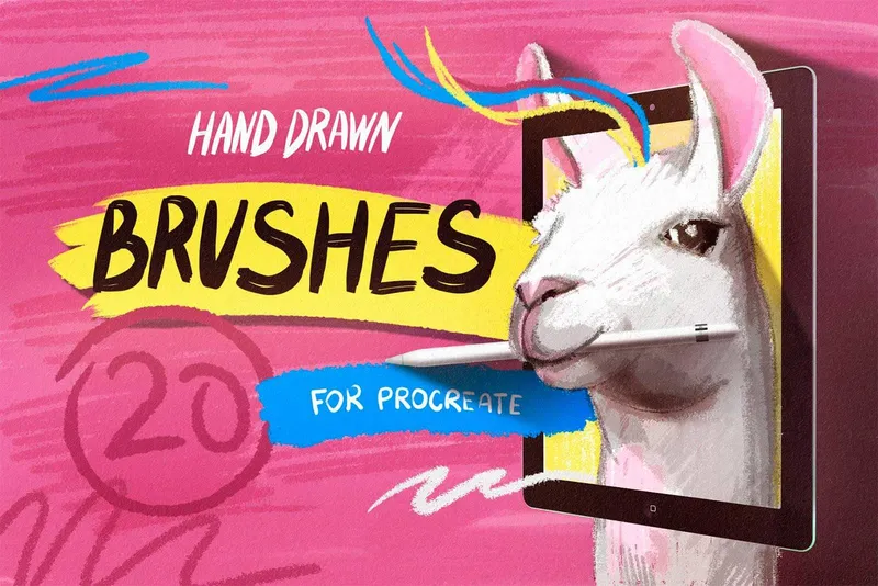 Hand Drawn Brushes for Procreate