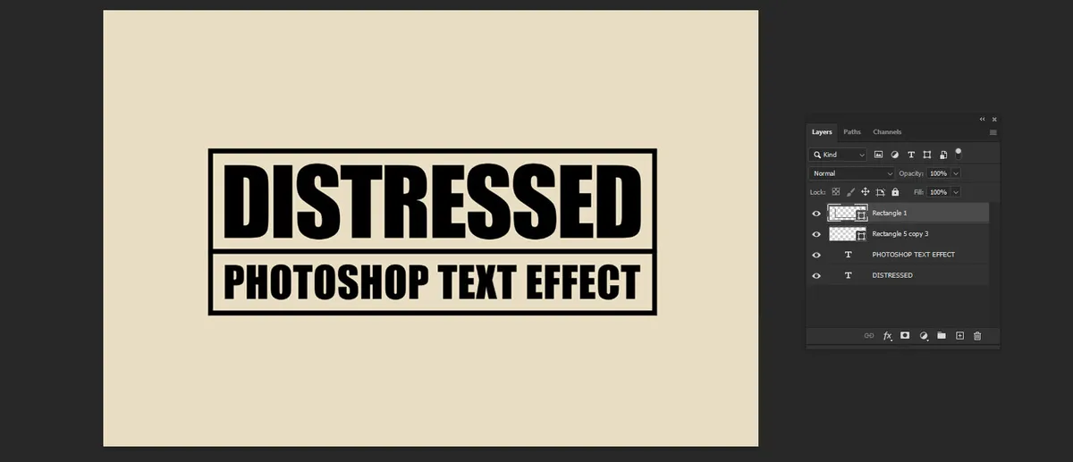 Distressed Text in Photoshop