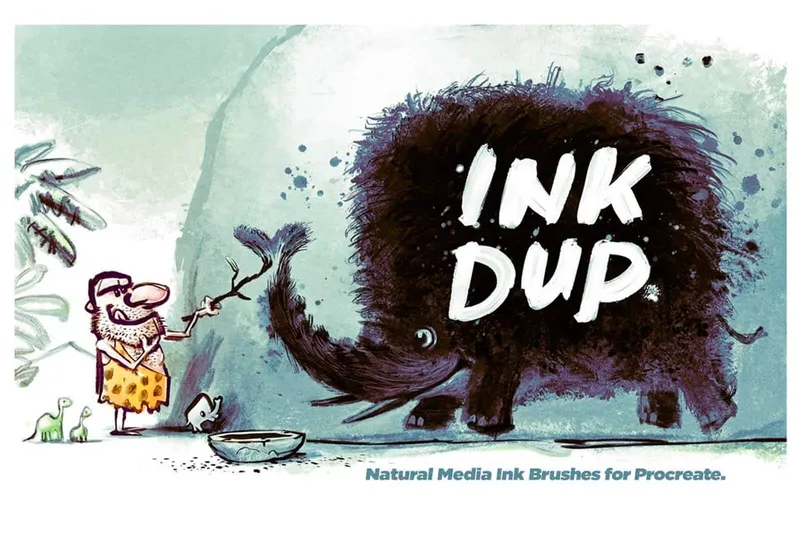 INKDUP: Natural Ink Brushes for Procreate