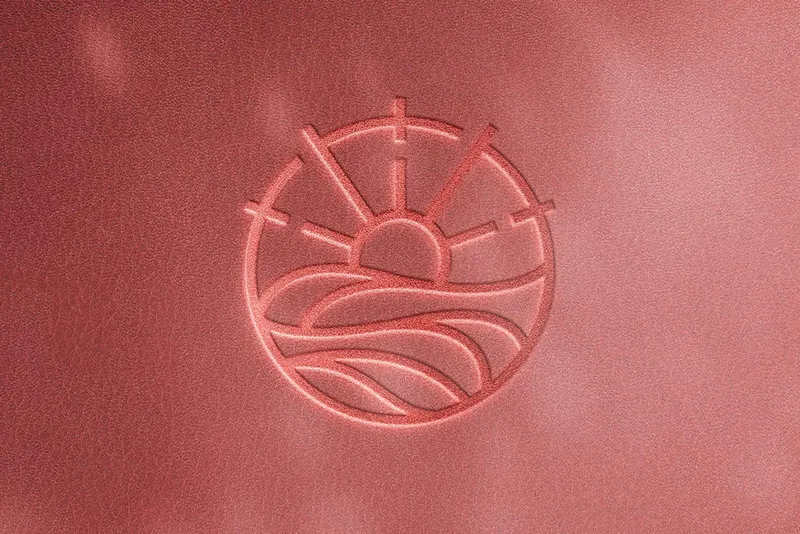 Leather Debossed Logo Mockup
