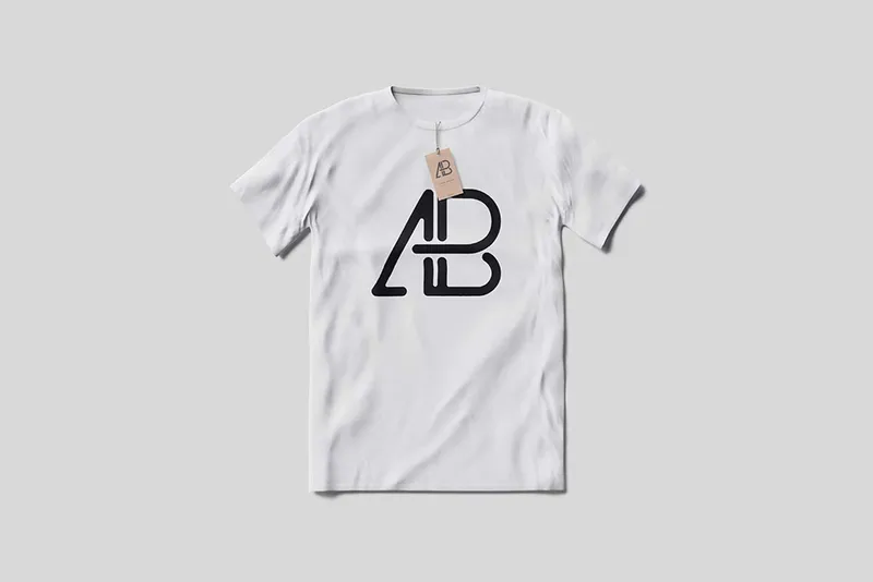 T-Shirt With Tag Mockup