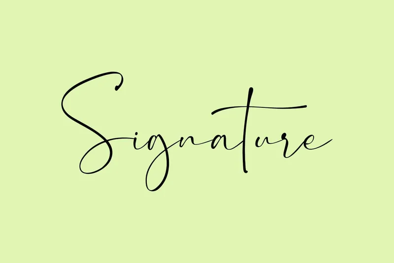 Signature Font
