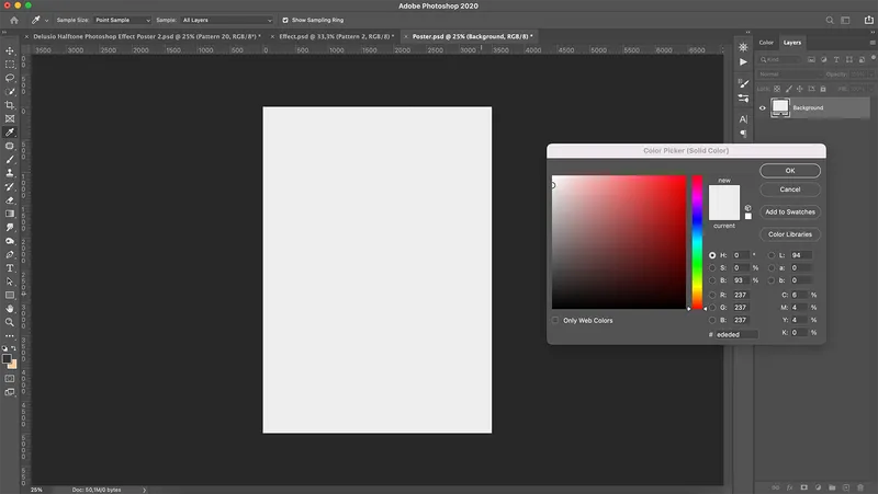 Using Halftone Photoshop Effect for Poster Design