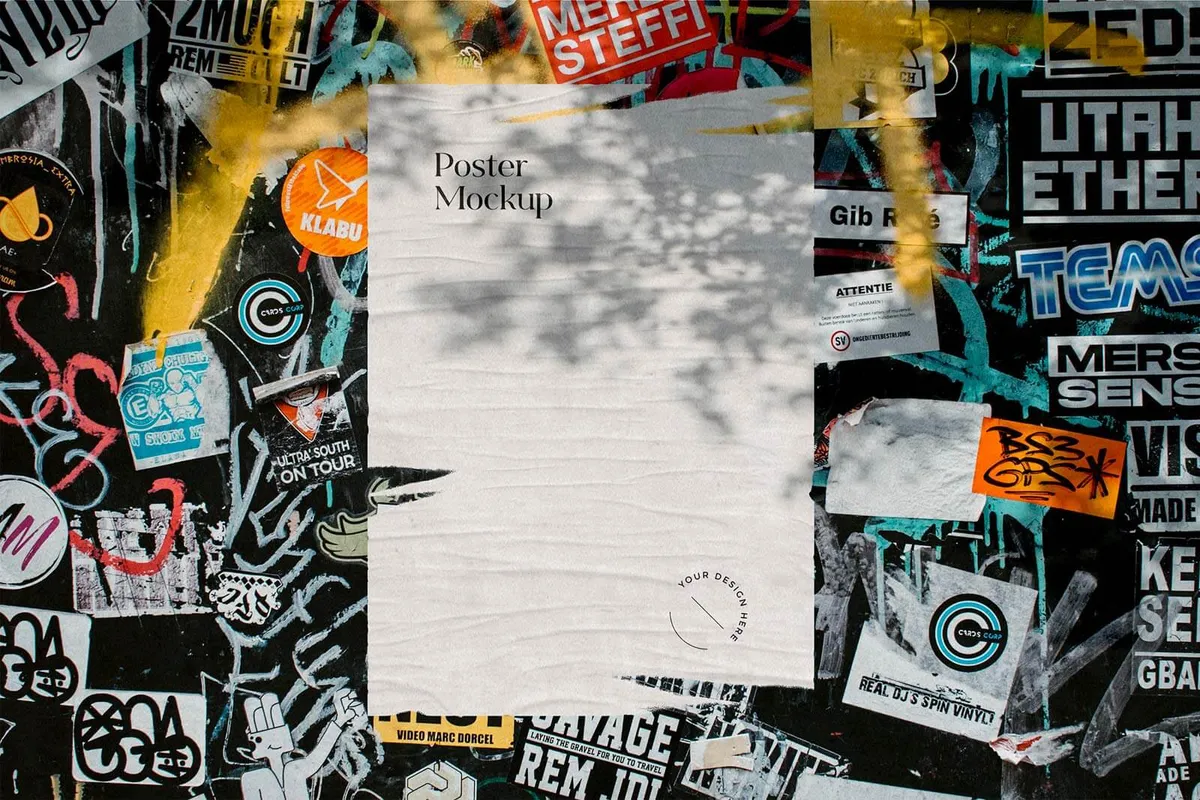 Torn Poster Mockup Scenes