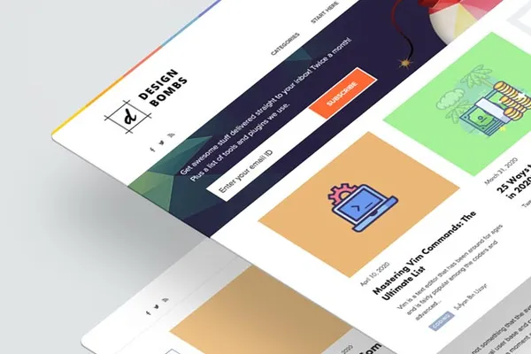 Design Bombs, a Professional Blog For Web Designers