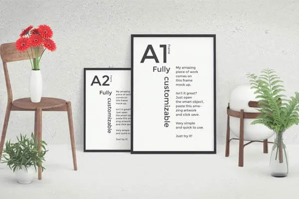 Front View Mockup Scene