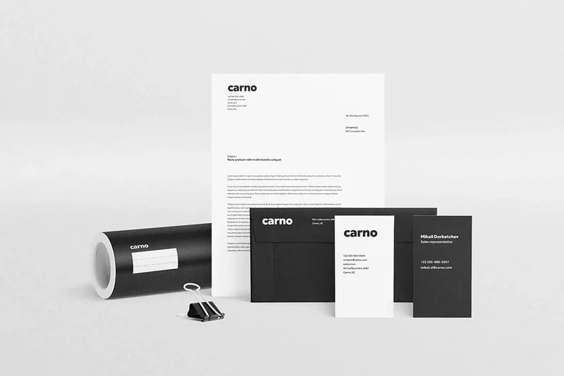 Carno Stationery Mockup