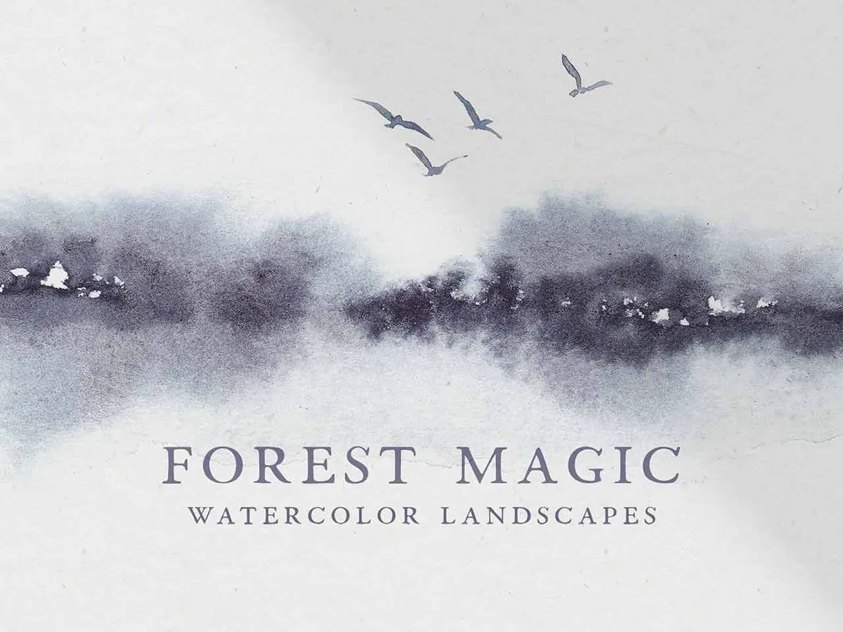 Forest Watercolor Landscapes