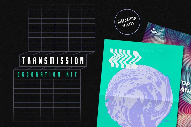 Transmission Warp Text Effects