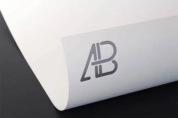 Metallic Foil Logo Mockup