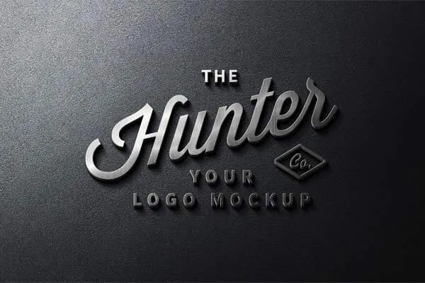 Steel Signage Logo Mockup