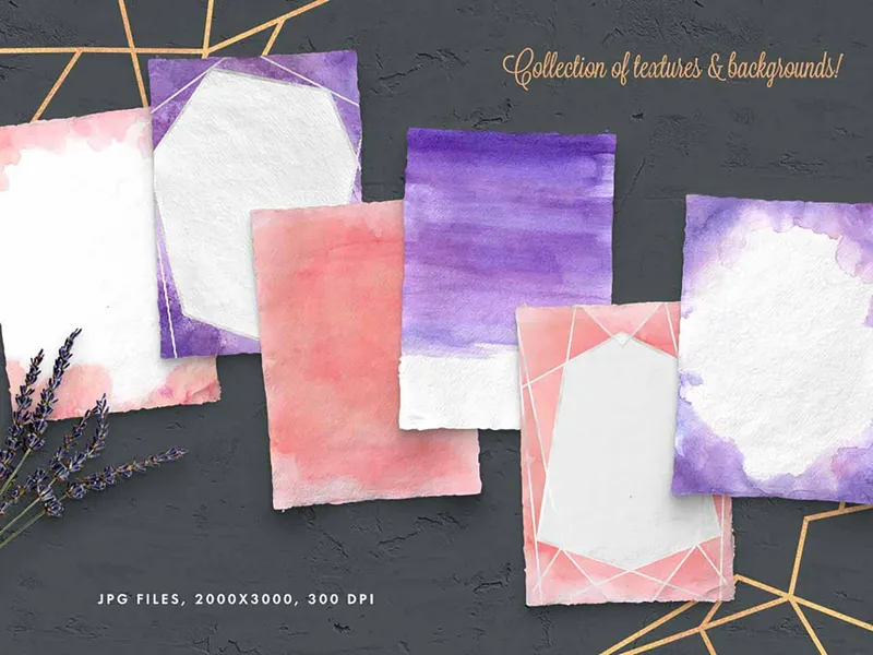 Peach And Purple Artistic Toolkit