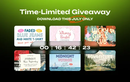 Pixelbuddha July Tim-Limited Giveaway — six massive design products, available for subscribers this month.