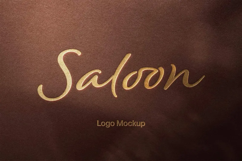 Foil Press Logo Mockup