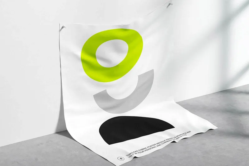 Free Wall Hanging Poster Mockup