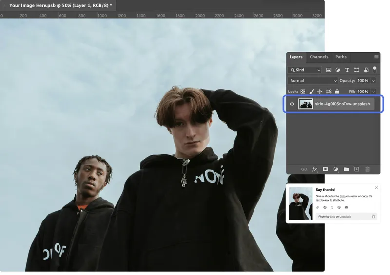 Changing the Placeholder of the Smart Object with Your Image