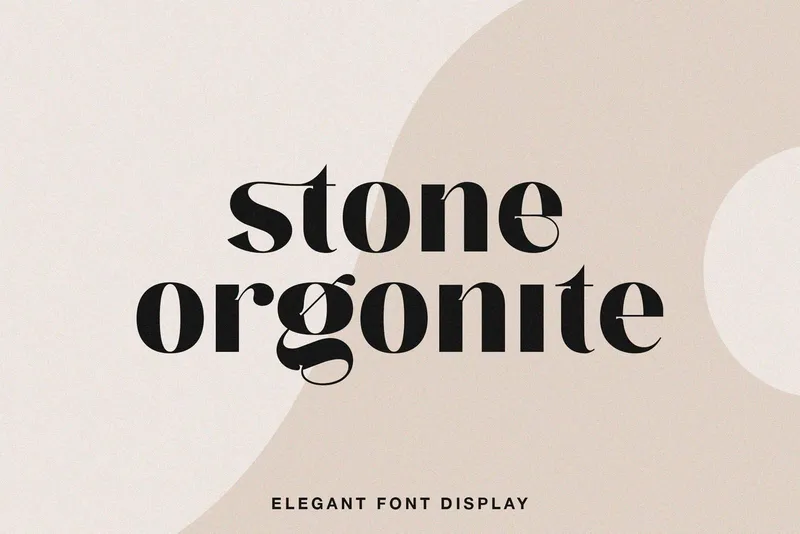 Stone Orgonite Display Font