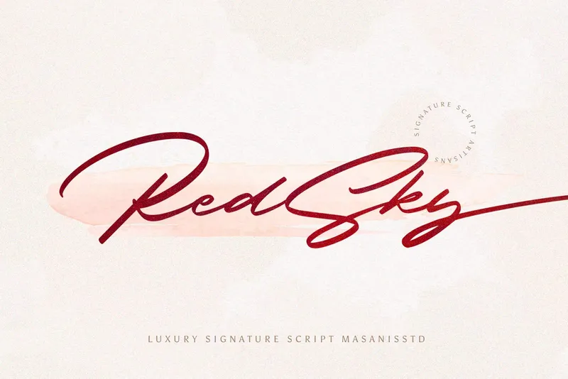Redsky Signature Font
